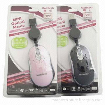 Hot selling mini laptop mouse, measures 89 x 51 x 34mm